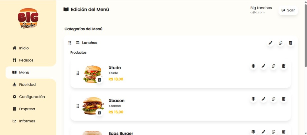 Vista previa del sistema MenuPy